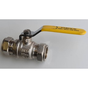 N.P. Brass 'GAS' ball valve compression ends EN331fig 89